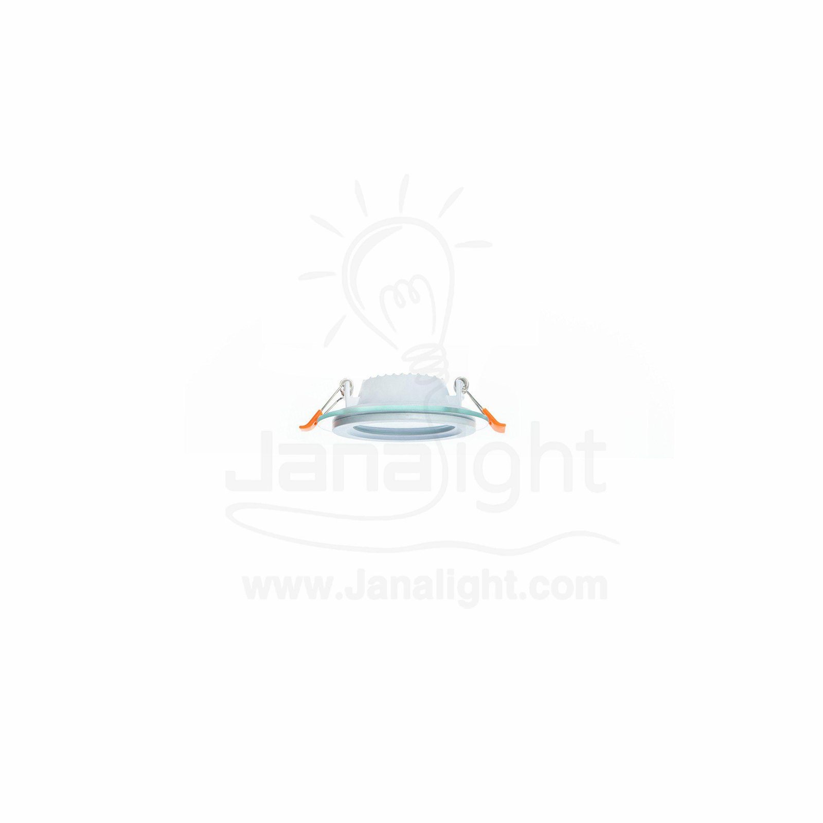  Spot Light LED PANEL 6 Watt white Lighting round Glass